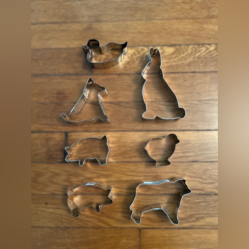 Vintage Animal Cookie Cutter Set